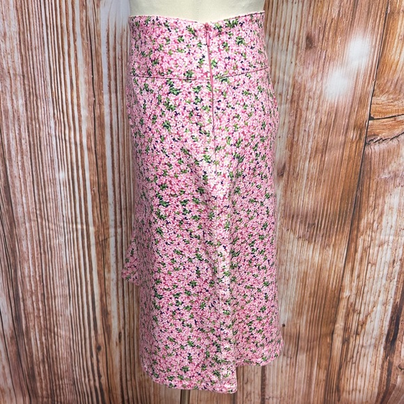 Chaus Pink Floral Cotton Skirt - Picture 3 of 8